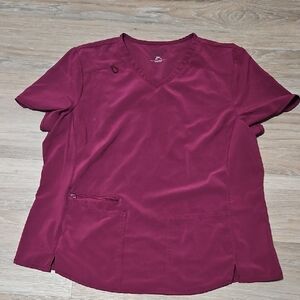 Cherokee Maroon Short Sleeve Top